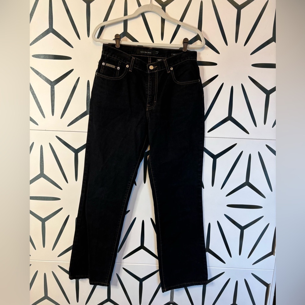 Calvin Klein Dark Blue Boot Cut Jeans Size 8